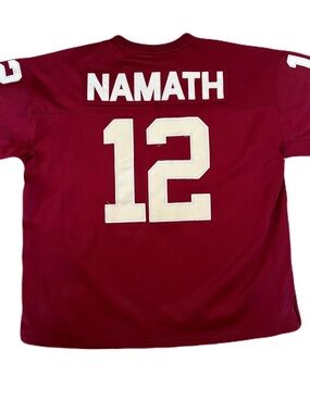Adidas Joe Namath #12 Throwback Bama Jersey 2XL